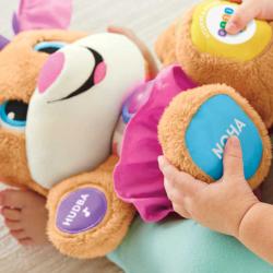 Fisher Price Baby pejskova sestřička interaktivní naučná na baterie Světlo Zvuk