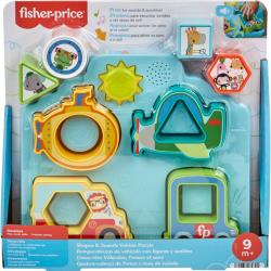 Fisher Price Baby puzzle dopravní prostředky pro miminko Světlo Zvuk