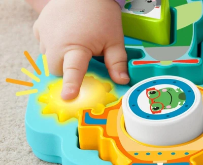 Fisher Price Baby puzzle dopravní prostředky pro miminko Světlo Zvuk