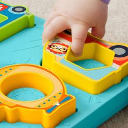 Fisher Price Baby puzzle dopravní prostředky pro miminko Světlo Zvuk