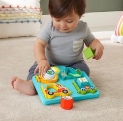 Fisher Price Baby puzzle dopravní prostředky pro miminko Světlo Zvuk