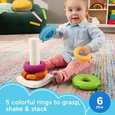 Fisher Price Baby skládačka rock-a-stack věžička pro miminko
