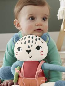Fisher Price Baby sněžný leopard zvířátko s aktivitami Eko pro miminko