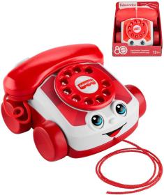 Fisher Price Baby telefon tahací sluchátkový s očima 80. výročí Mattel Fisher Price Baby telefon tahací sluchátkový s očima 80. výročí Mattel