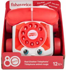 Fisher Price Baby telefon tahací sluchátkový s očima 80. výročí Mattel