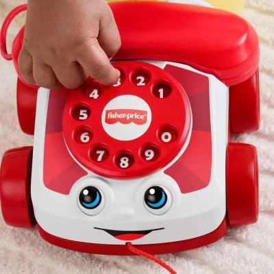 Fisher Price Baby telefon tahací sluchátkový s očima 80. výročí Mattel