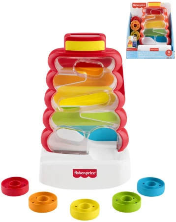 Fisher Price Baby věž s propadávajícími kroužky pro miminko
