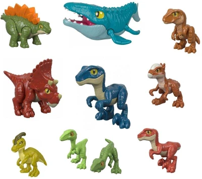 Fisher Price Figúrka plastová dinosaurus vo vajci Jurský svet 9 druhov