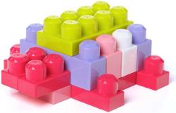 Fisher Price MEGA BLOKS Stavebnice 60 dílků v plastové tašce pro holky
