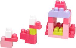 Fisher Price MEGA BLOKS Stavebnice 60 dílků v plastové tašce pro holky