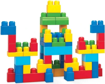 Fisher Price MEGA BLOKS Stavebnice 60 dílků v plastové tašce pro kluky