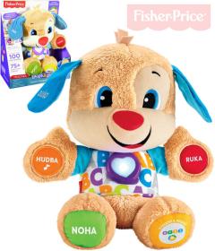 Fisher Price Pejsek mluvící interaktivní na baterie zpívá CZ Světlo Zvuk Fisher Price Pejsek mluvící interaktivní na baterie zpívá CZ Světlo Zvuk