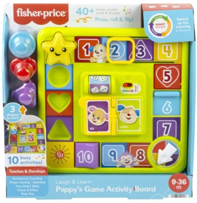 Fisher Price Pejskova zábavná baby hrací deska na baterie Světlo Zvuk
