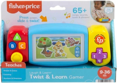 Fisher Price Zábavná herní baby konzole naučná na baterie Světlo Zvuk