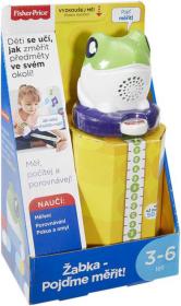 Fisher Price Žabka Nauč se měřit na baterie svinovací metr Zvuk plast