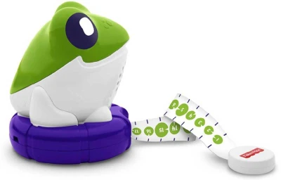 Fisher Price Žabka Nauč sa merať na batérie zvitkový meter Zvuk plast