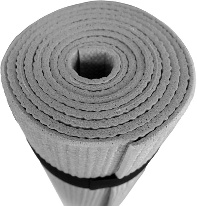Fitness podložka Yoga 173x61cm na aerobic 4mm čierna na cvičenie