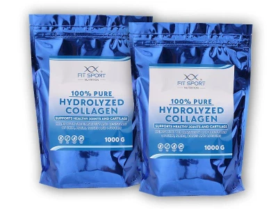 FitSport Nutrition 2x 100% Pure Hydrolyzed Collagen 1000g + Hydrolyzovaný Kolagen FitSport Nutrition 2x 100% Pure Hydrolyzed Collagen 1000g + Hydrolyzovaný Kolagen