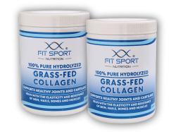 FitSport Nutrition 2x 100% Pure Hydrolyzed Grass-Fed Collagen 400g - Hydrolyzovaný Kolagen FitSport Nutrition 2x 100% Pure Hydrolyzed Grass-Fed Collagen 400g - Hydrolyzovaný Kolagen