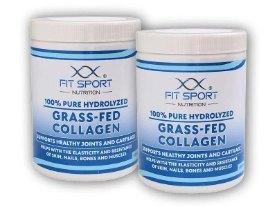 FitSport Nutrition 2x 100% Pure Hydrolyzed Grass-Fed Collagen 400g - Hydrolyzovaný Kolagen FitSport Nutrition 2x 100% Pure Hydrolyzed Grass-Fed Collagen 400g - Hydrolyzovaný Kolagen