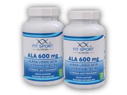 FitSport Nutrition 2x ALA 600mg Alpha Lipoic Acid + Vitamin B1,B5,B6 120 vege caps - Kyselina Alfa Lipoová FitSport Nutrition 2x ALA 600mg Alpha Lipoic Acid + Vitamin B1,B5,B6 120 vege caps - Kyselina Alfa Lipoová
