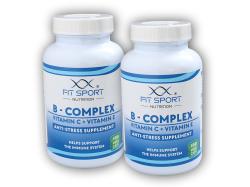 FitSport Nutrition 2x B-Complex + Vitamín C + Vitamín E 100 vege kapsúl