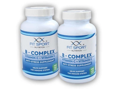 FitSport Nutrition 2x B-Complex + Vitamin C + Vitamin E 100 vege caps FitSport Nutrition 2x B-Complex + Vitamin C + Vitamin E 100 vege caps