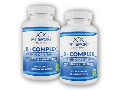 FitSport Nutrition 2x B-Complex + Vitamin C + Vitamin E 100 vege caps