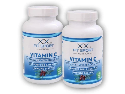 Fit Sport Nutrition 2x Vitamin C 1000mg with Rose Hips 120 v.tabs
