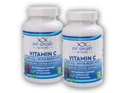 FitSport Nutrition 2x Vitamín C 500mg s Šípkami 130 vege kapsúl FitSport Nutrition 2x Vitamín C 500mg s Šípkami 130 vege kapsúl