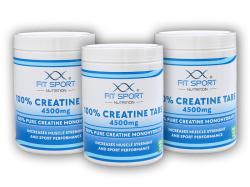 FitSport Nutrition 3x 100% Creatine Tabs 4500mg 240 vege tabs