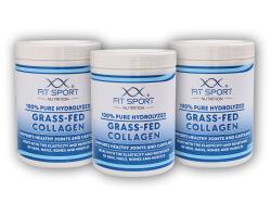 FitSport Nutrition 3x 100% Pure Hydrolyzed Grass-Fed Collagen 400g - Hydrolyzovaný Kolagen FitSport Nutrition 3x 100% Pure Hydrolyzed Grass-Fed Collagen 400g - Hydrolyzovaný Kolagen