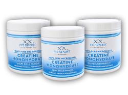FitSport Nutrition 3x 100% Pure Micronized Creatine Monohydrate 330g