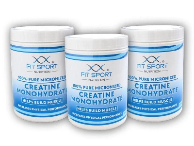 FitSport Nutrition 3x 100% Pure Micronized Creatine Monohydrate 550g FitSport Nutrition 3x 100% Pure Micronized Creatine Monohydrate 550g