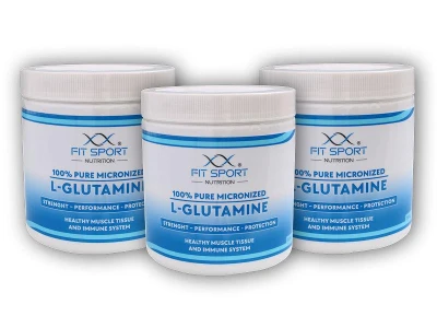FitSport Nutrition 3x 100% Pure Micronized L-Glutamine 330g FitSport Nutrition 3x 100% Pure Micronized L-Glutamine 330g