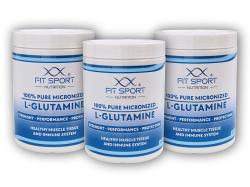 FitSport Nutrition 3x 100% Pure Micronized L-Glutamine 550g FitSport Nutrition 3x 100% Pure Micronized L-Glutamine 550g