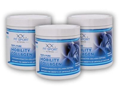 FitSport Nutrition 3x 100% Pure Mobility Collagen 300g Bioaktivní kolagenní peptidy FORTIGEL FitSport Nutrition 3x 100% Pure Mobility Collagen 300g Bioaktivní kolagenní peptidy FORTIGEL