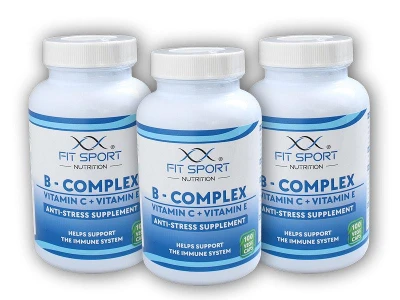 FitSport Nutrition 3x B-Complex + Vitamin C + Vitamin E 100 vege caps FitSport Nutrition 3x B-Complex + Vitamin C + Vitamin E 100 vege caps