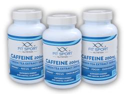 FitSport Nutrition 3x Kofeín 200mg + Extrakt zo zeleného čaju 300mg 120 kapsúl