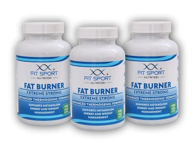 FitSport Nutrition 3x Fat Burner Extreme Strong 120 vege caps - Spalovač tuků