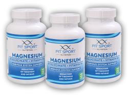FitSport Nutrition 3x Magnesium Bisglycinát + Vitamín B6 120 vege kapsúl