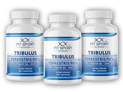FitSport Nutrition 3x Tribulus Terrestris 90% + Vitamin B6 + Zinc 100 caps