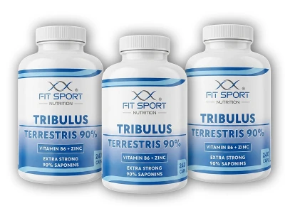 FitSport Nutrition 3x Tribulus Terrestris 90% + Vitamin B6 + Zinc 240 caps