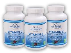 FitSport Nutrition 3x Vitamin C 1000mg with Rose Hips 120 vege tablet FitSport Nutrition 3x Vitamin C 1000mg with Rose Hips 120 vege tablet