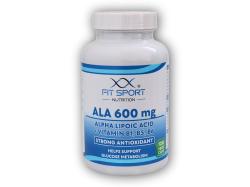 FitSport Nutrition ALA 600mg Alpha Lipoic Acid + Vitamin B1,B5,B6 120 vege caps - Kyselina Alfa Lipoová FitSport Nutrition ALA 600mg Alpha Lipoic Acid + Vitamin B1,B5,B6 120 vege caps - Kyselina Alfa Lipoová