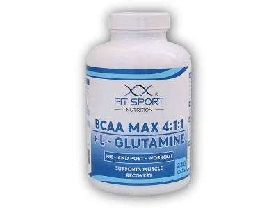 FitSport Nutrition BCAA MAX 4:1:1 + L-Glutamine 240 caps FitSport Nutrition BCAA MAX 4:1:1 + L-Glutamine 240 caps