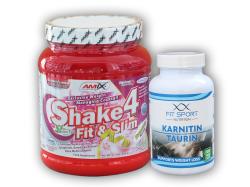 FitSport Nutrition Karnitín Taurín 120cp + Shake4 500g FitSport Nutrition Karnitín Taurín 120cp + Shake4 500g