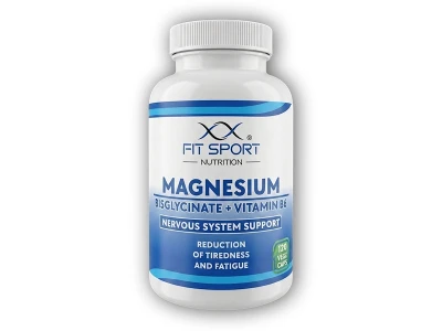 FitSport Nutrition Magnesium Bisglycinate + Vitamin B6 120 vege caps