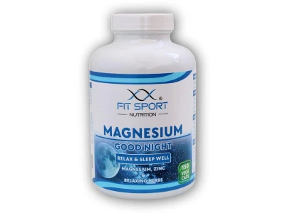 FitSport Nutrition Magnesium GOOD NIGHT 150 vege caps - Hořčík Sleep Well FitSport Nutrition Magnesium GOOD NIGHT 150 vege caps - Hořčík Sleep Well
