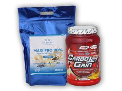 FitSport Nutrition Maxi Pro 2500g + Carbojet Gain 1000g